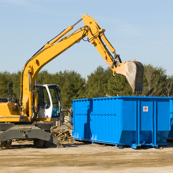 are there any restrictions on where a residential dumpster can be placed in Ashton Illinois